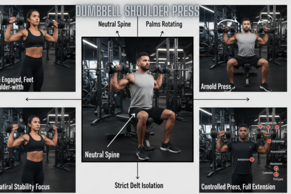 Mastering the Dumbbell Shoulder Press: Techniques, Variations, Progressive Overload, and Training Tips for Stronger Delts