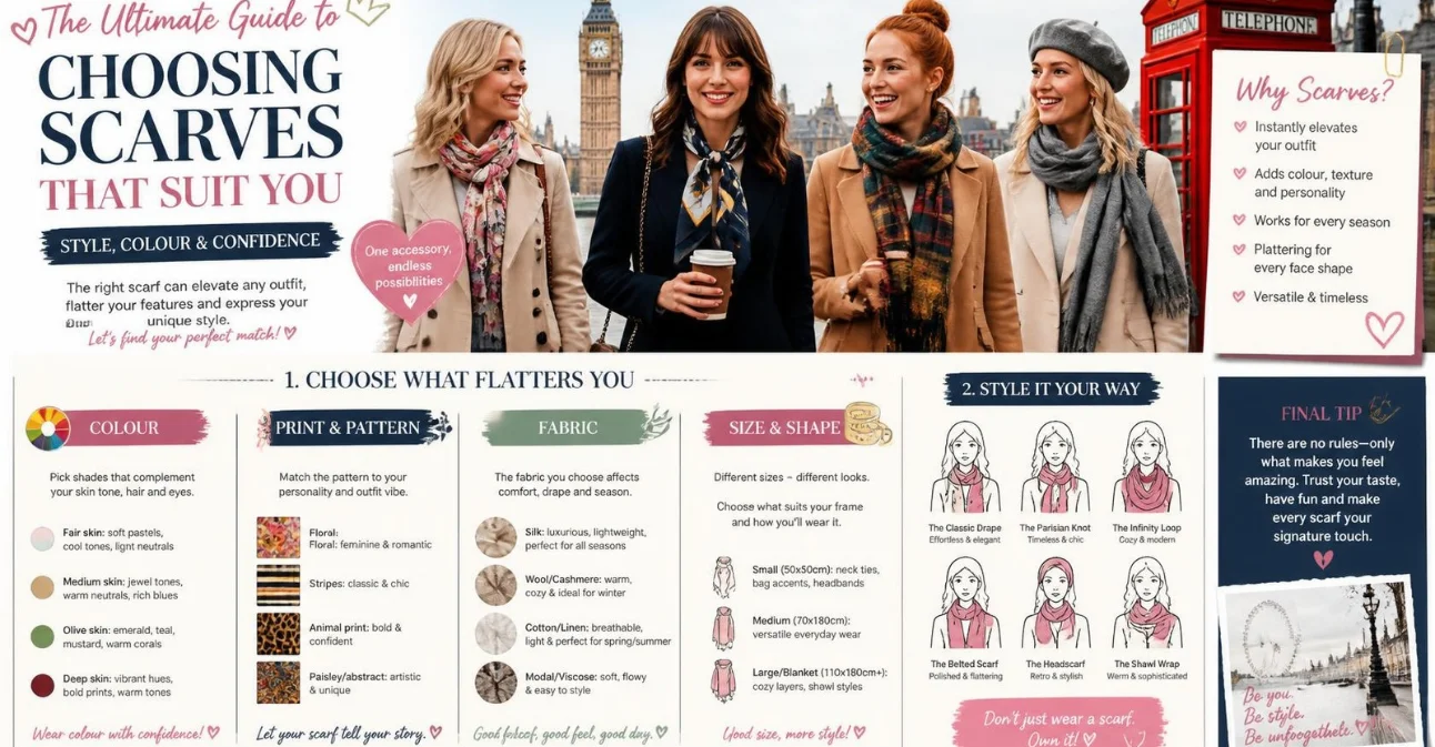 Scarves for Women: How to Choose the Right Style, Fabric and Fit for UK Weather