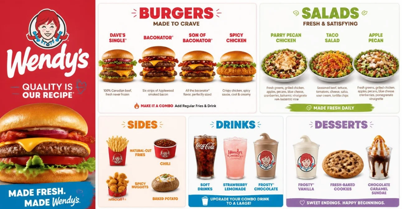 Wendys Menu UK 2026: Current Prices, Biggie Deals, Breakfast and What to Order
